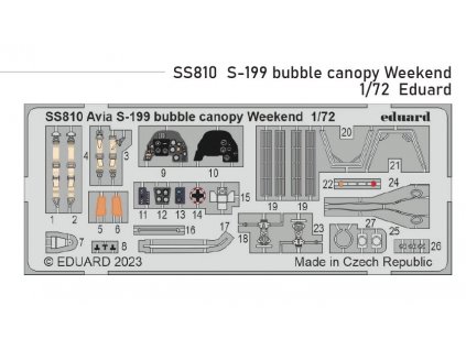 SS810 S 199 bubble canopy Weekend 1 72 Eduard