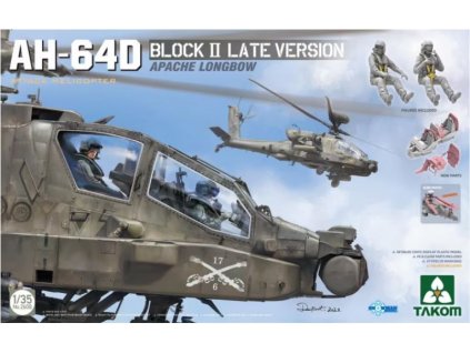TAK2608 AH 64D Block II Late Version include 3D resin parts and 02 figures