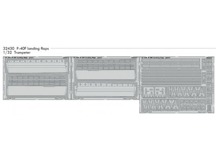 32430 P 40F landing flaps Trumpeter