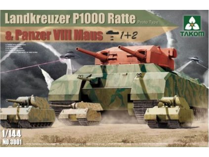 TAK3001 Landkreuzer P1000 Ratte & Panzer VIII Maus