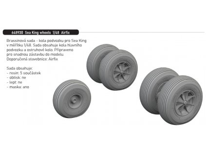 648930 Sea King wheels 1 48 Airfix