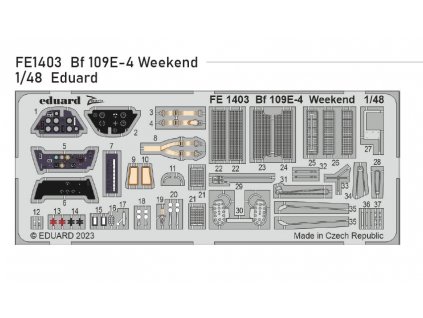 FE1403 Bf 109E 4 Weekend Eduard 1 48