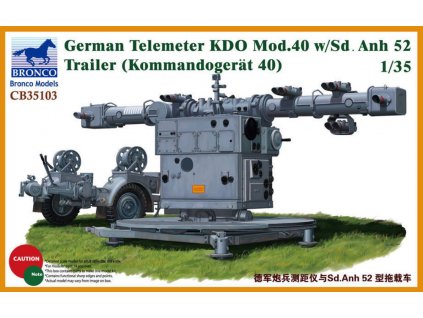 1/35 German Telemeter KDO Mod.40 w/Sd.Anh 52 Trailer (Kommando-Gerät 40)