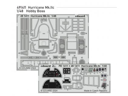 491411 Hurricane Mk.IIc 1 48 Hobbyboss