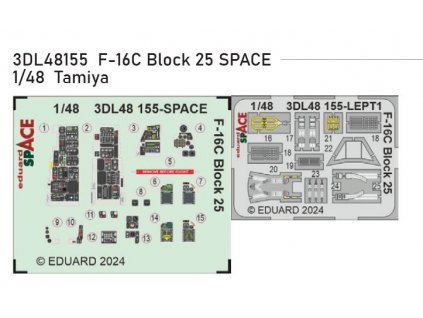 3DL48155 F 16C Block 25 SPACE 1 48 Tamiya