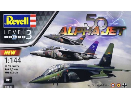Plastic ModelKit letadla 03810 - 50th Anniversary "Alpha Jet" (1:144)