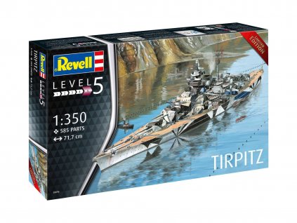 Plastic ModelKit loď 05096 - German Battleship WWII TIRPITZ (1:350)