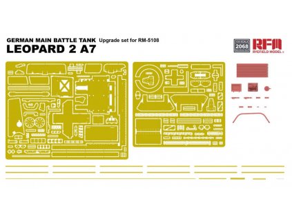 RM 2068 Upgrade set for RM 5108 German Main Battle Tank Leopard 2 A7