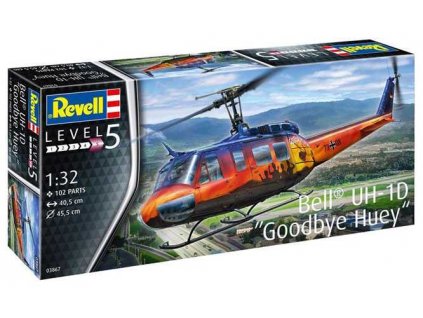 Plastic ModelKit vrtulník 03867 - Bell UH-1D "Goodbye Huey" (1:32)