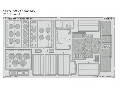 481129 SM.79 bomb bay Eduard 1 48