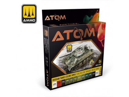 atom russian tanks colorss wwii set