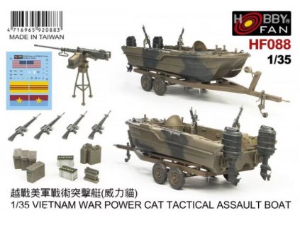 HF088 Vietnam War Power Cat Tactical Assault Boat