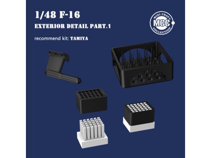 1/48 F-16 Exterior Detail Part 1 for Tamiya