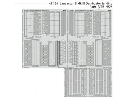 481134 Lancaster B Mk.III Dambuster landing flaps 1 48 HKM