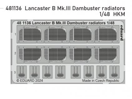 481136 Lancaster B Mk.III Dambuster radiators 1 48 HKM