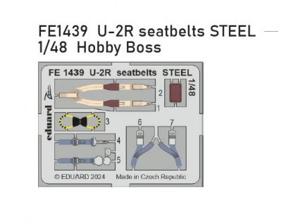 FE1439 U 2R seatbelts STEEL 1 48 Hobby Boss