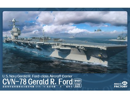 1/700 U.S. Navy Gerald R. Ford-class aircraft carrier- USS Gerald R. Ford CVN-78