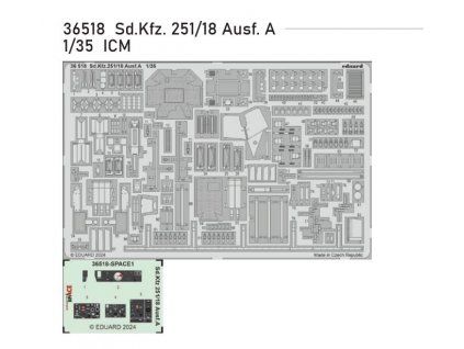 36518 Sd.Kfz. 251 18 Ausf. A 1 35 ICM