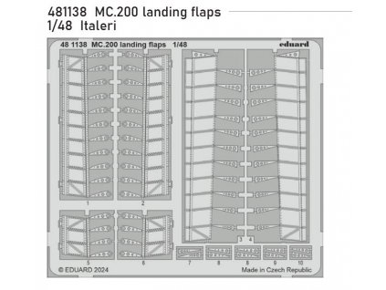 481138 MC.200 landing flaps 1 48 Italeri
