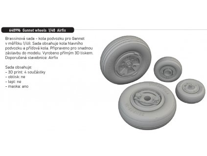 648996 Gannet wheels 1 48 Airfix