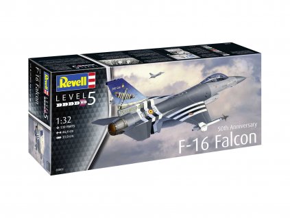 Plastic ModelKit letadlo 03802 - 50th Anniversary F-16 Falcon (1:32)