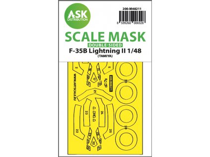 38206 200 m48211 f 35b lightning ii double sided express fit mask for tamiya
