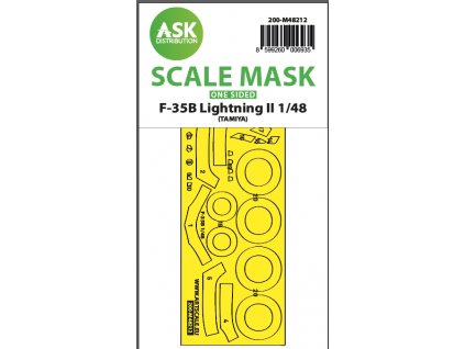 38207 200 m48212 f 35b lightning ii one sided express fit mask for tamiya