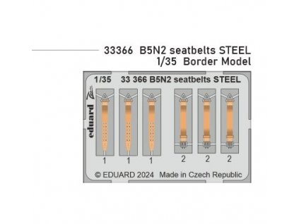 33366 B5N2 seatbelts STEEL 1 35 Border