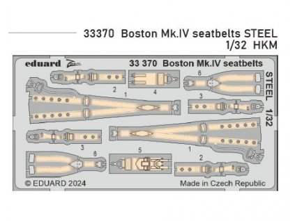 33370 Boston Mk.IV seatbelts STEEL 1 32 HKM