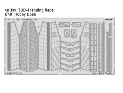 481139 TBD 1 landing flaps 1 48 Hobbyboss