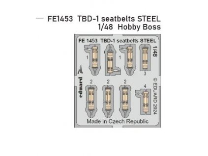 FE1453 TBD 1 seatbelts STEEL 1 48 Hobbyboss