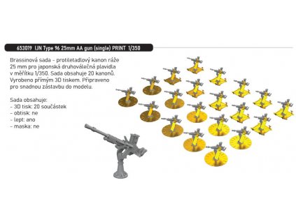 653019 IJN Type 96 25mm AA gun (single) PRINT 1 350