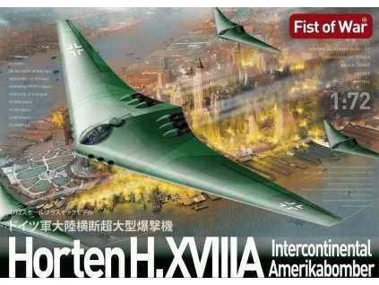 1/72 German WWII horten 18A super long-range strategic bomber