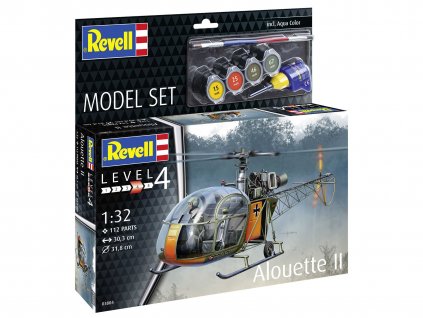 ModelSet vrtulník 63804 - Alouette II (1:32)