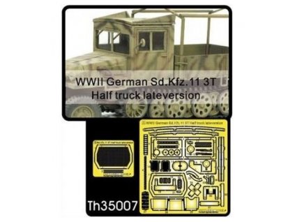 TH35007 Sd. Kfz. 11 3T late Version Grills & Details