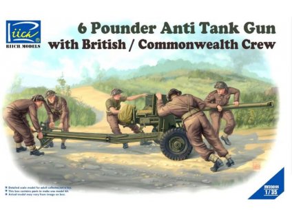 RV35044 6 Pounder Anti Tank Gun with British Commonwealth Crew