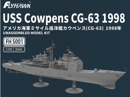 flh5001 1350 flyhawk uss cowpens cg 63 1998 ticonderoga class preorder squadron model models 33680