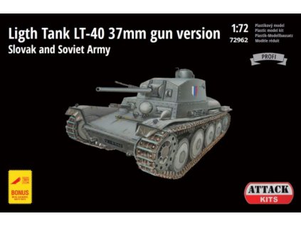Attack 72962 Light Tank LT 40 37mm gun version Slovak and Soviet Army