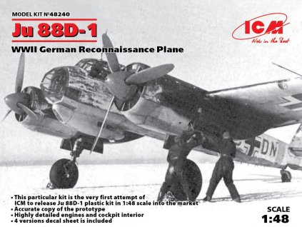 ICM48240 Ju 88D 1 WWII German Reconnaissance Plane