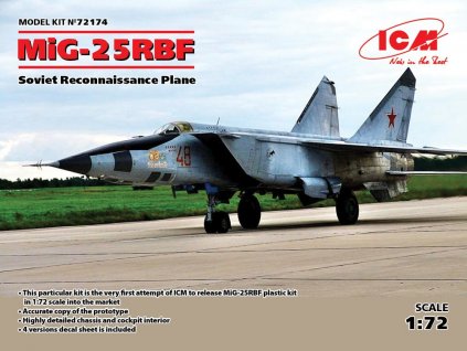 ICM72174 MiG 25RBF Soviet Reconnaissance Plane