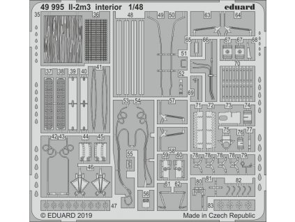 1/48 Il-2m3 interior lept (Tamiya)