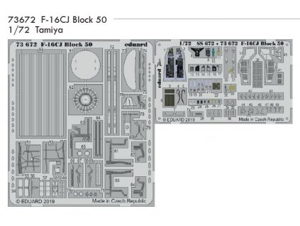 73672 F 16CJ Block 50 Tamiya