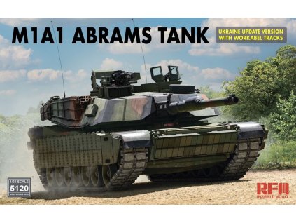 RM5120 M1A1 ABRAMS TANK Ukraine Update Version with Workable Tracks