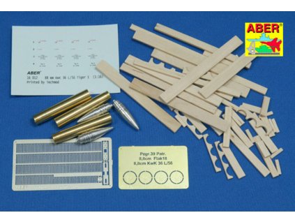 1/16 8,8cm Tiger I A/T Ammo with box