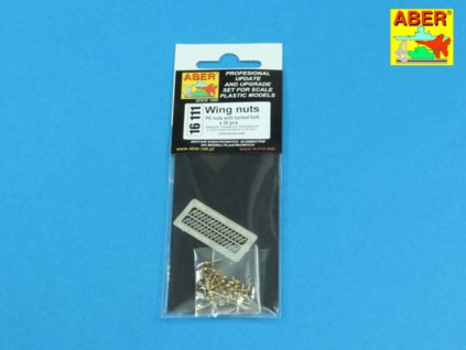 1/16 Wing nuts PE nuts with turned bolt x 30 pcs.