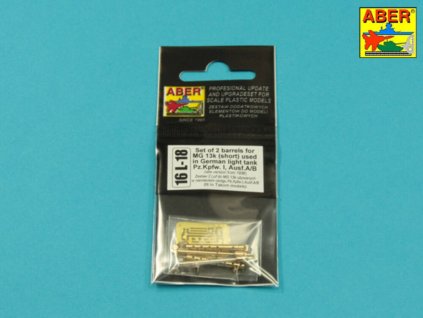 1/16 Zestaw 2 luf do MG13k u?ywanych w niemieckim czo?gu Pz.Kpfw. I, Ausf.A/B