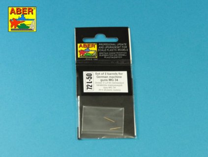 1/72 Set of 2 barrels for German machine guns MG34
