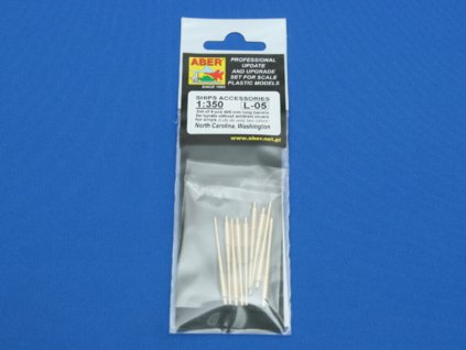1/350 Set of 9 pcs 406 mm long barrels North Carolina