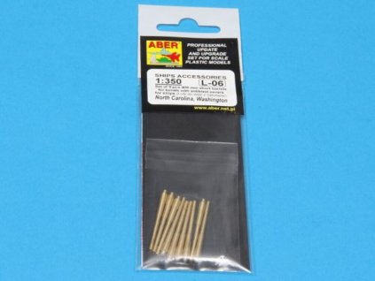 1/350 Set of 9 pcs 406 mm short barrels for North Carolina