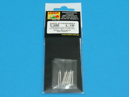 1/350 Set of 9 pcs 203 mm barrels for New Orleans type